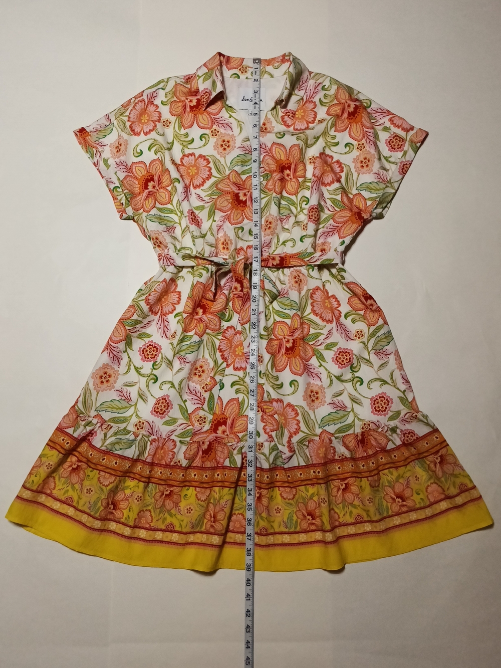 Sam Edelman Sunkissed Floral Belted Mini Dress Size 12 - Picture 4 of 12